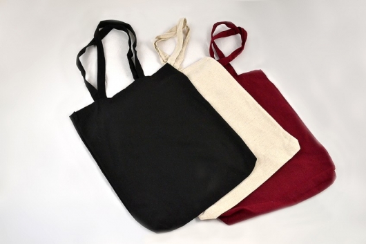 POLYCOTTON BAG LONG HANDLE 37Χ42